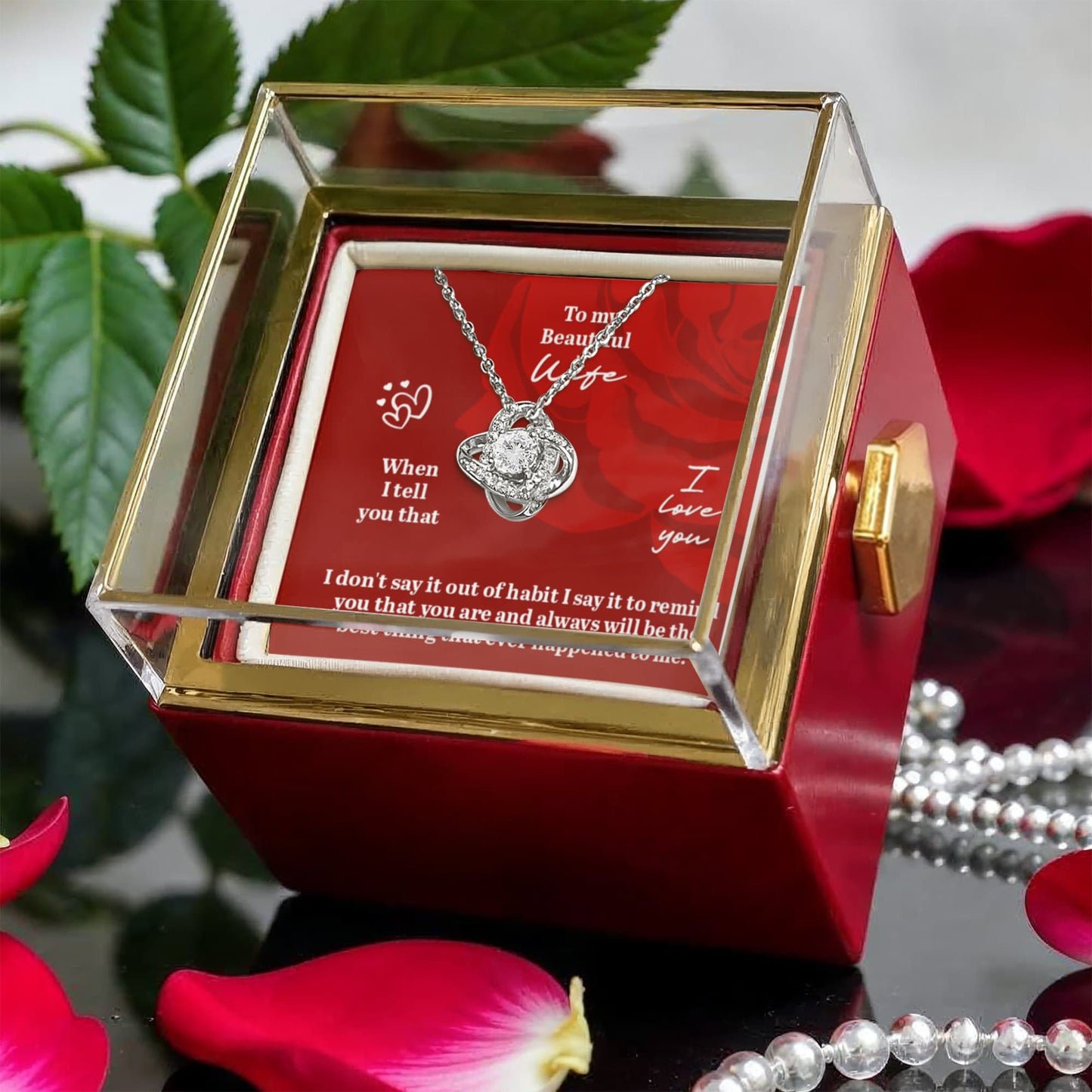 Love Knot Necklace Gift Box – Perfect Gift for Wife